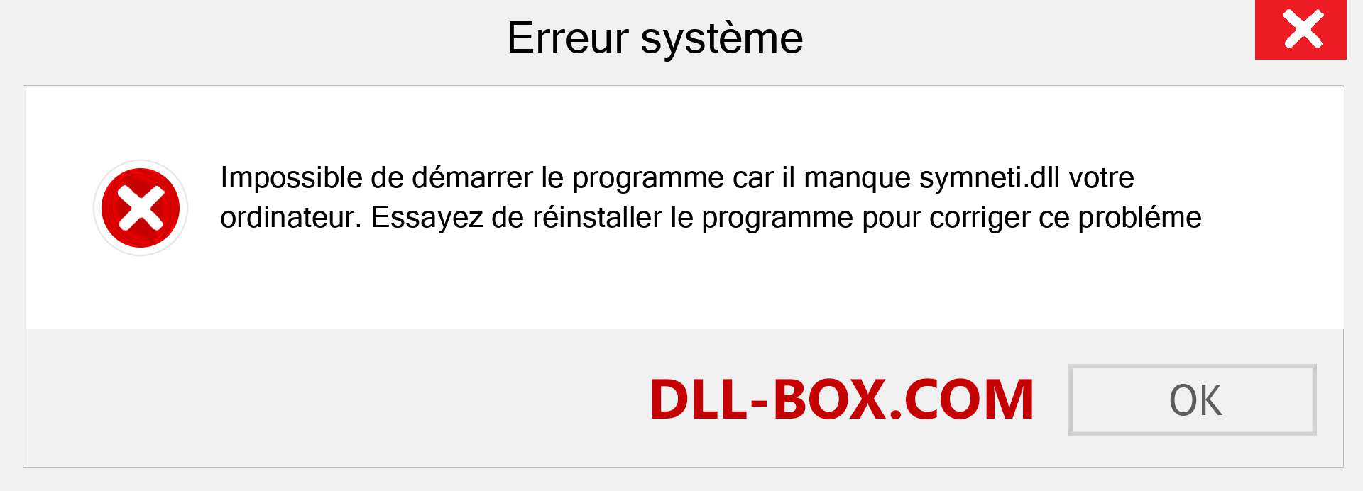 Le fichier symneti.dll est manquant ?. Télécharger pour Windows 7, 8, 10 - Correction de l'erreur manquante symneti dll sur Windows, photos, images